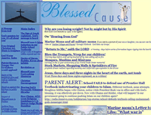 Tablet Screenshot of blessedcause.org